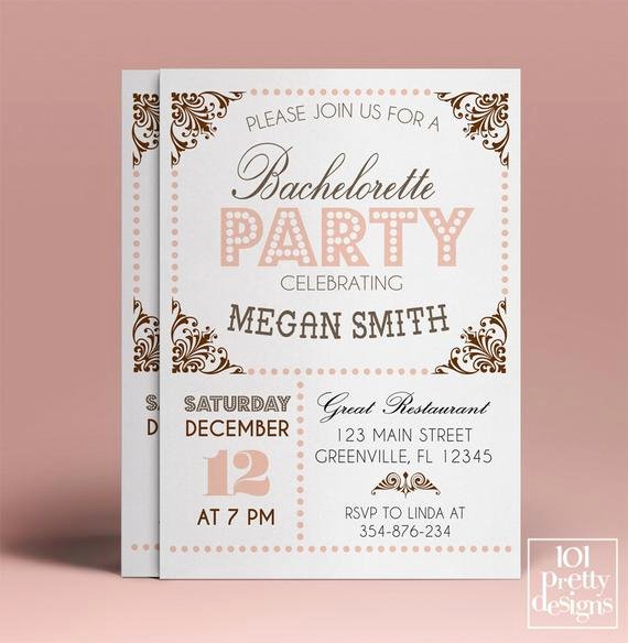 Bachelorette Party Invitation Template Free Luxury Bachelorette Party Invitation Template Printable Bachelorette