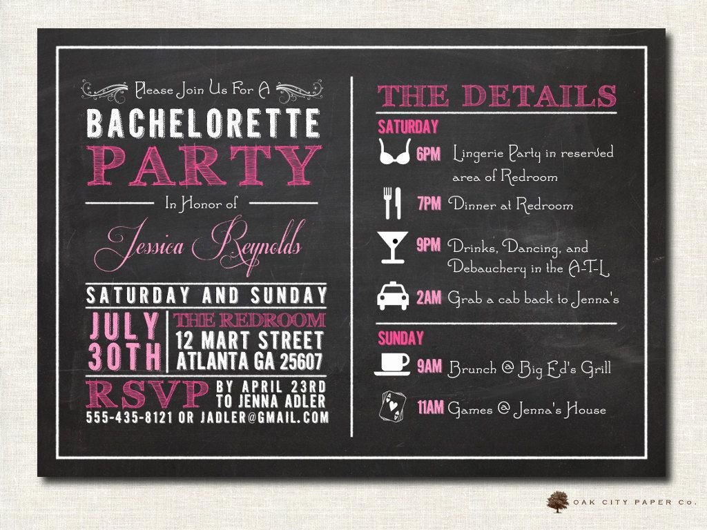 Bachelorette Party Invitation Template Free Unique Bachelorette Invitation Bachelorette Party Invitation