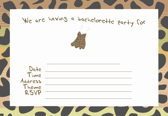 Bachelorette Party Invitations Template Free Fresh Free Printable Bachelorette Party Invitations