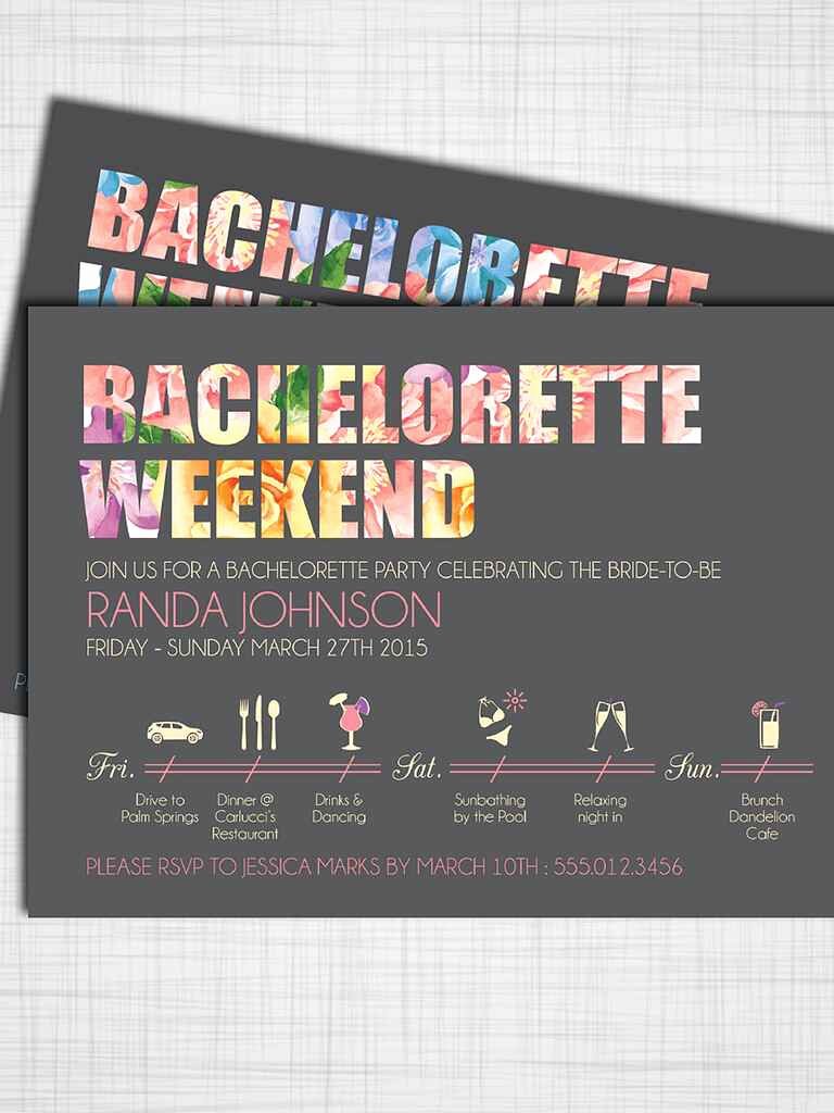 Bachelorette Party Invitations Template Free Lovely 14 Printable Bachelorette Party Invitation Templates