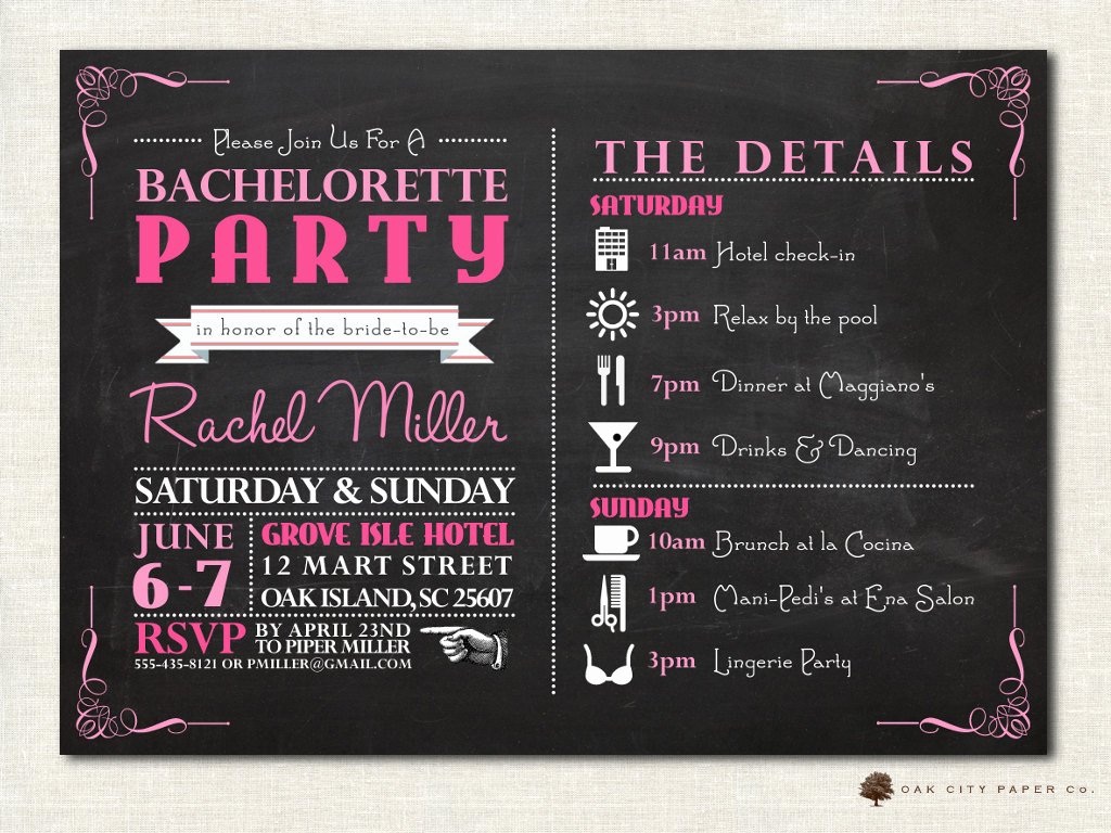 Bachelorette Party Invitations Template Free New Bachelorette Invitation Bachelorette Party Invitation