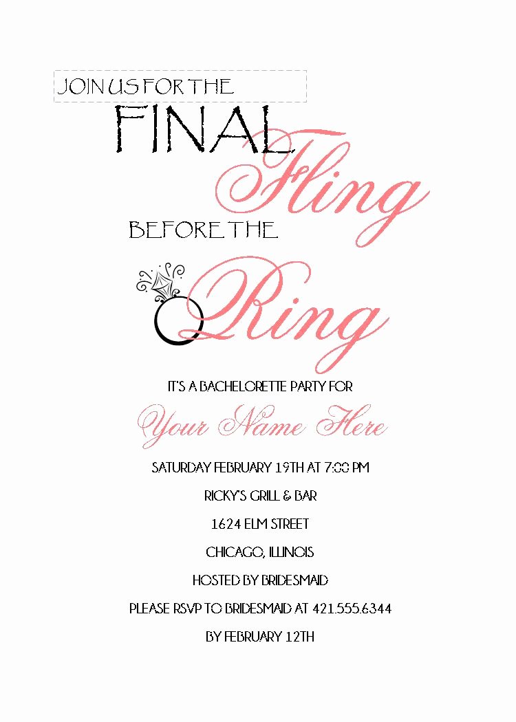 Bachelorette Party Invite Template Free Lovely Hen Party Invitations Templates