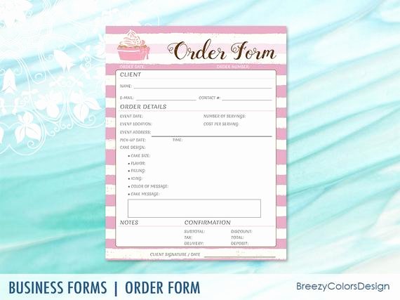 Bakery order form Template Free Inspirational Cake order form Download for Wedding Bakery Business