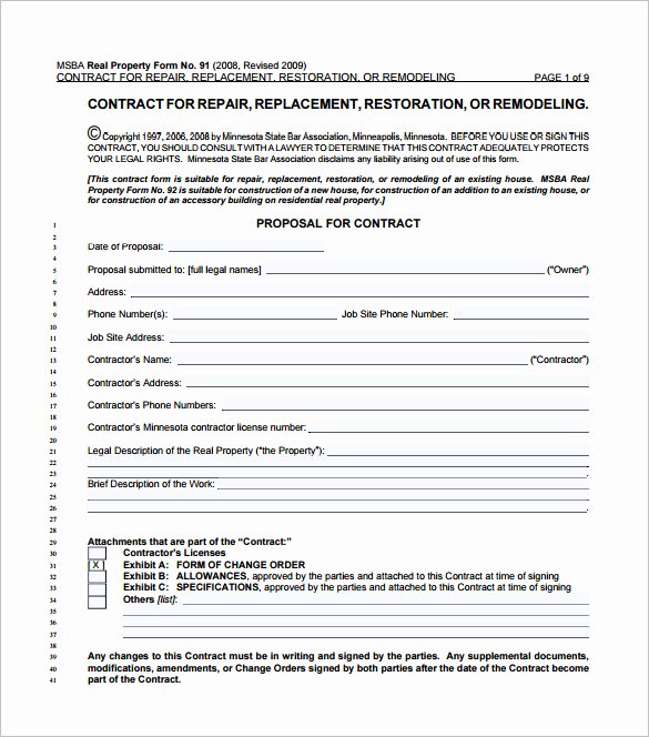 Bank Change order form Template Awesome Contract Change order form