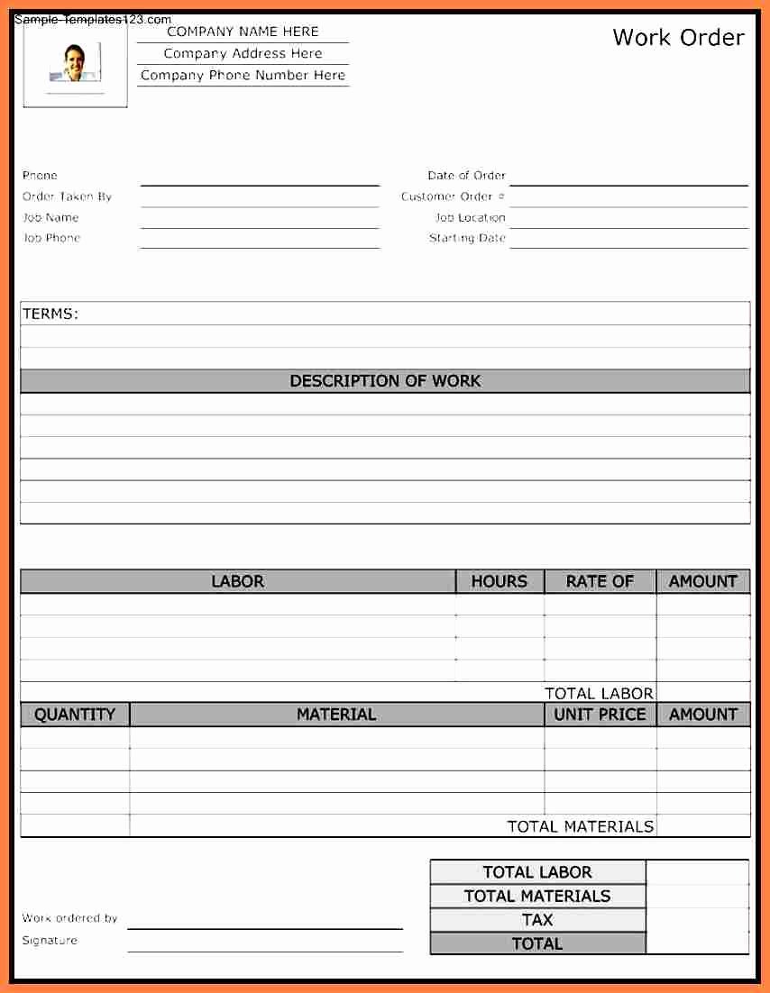 Bank Change order form Template Beautiful 4 Service Slip Template