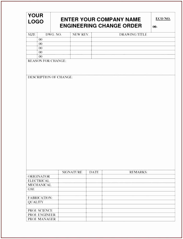 Bank Change order form Template Best Of 7 Bank Change order form Template Yprot