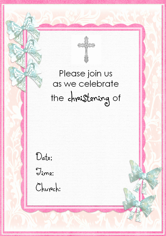 Baptism Invitation Template Free Download Luxury Free Baptism Invitation Template