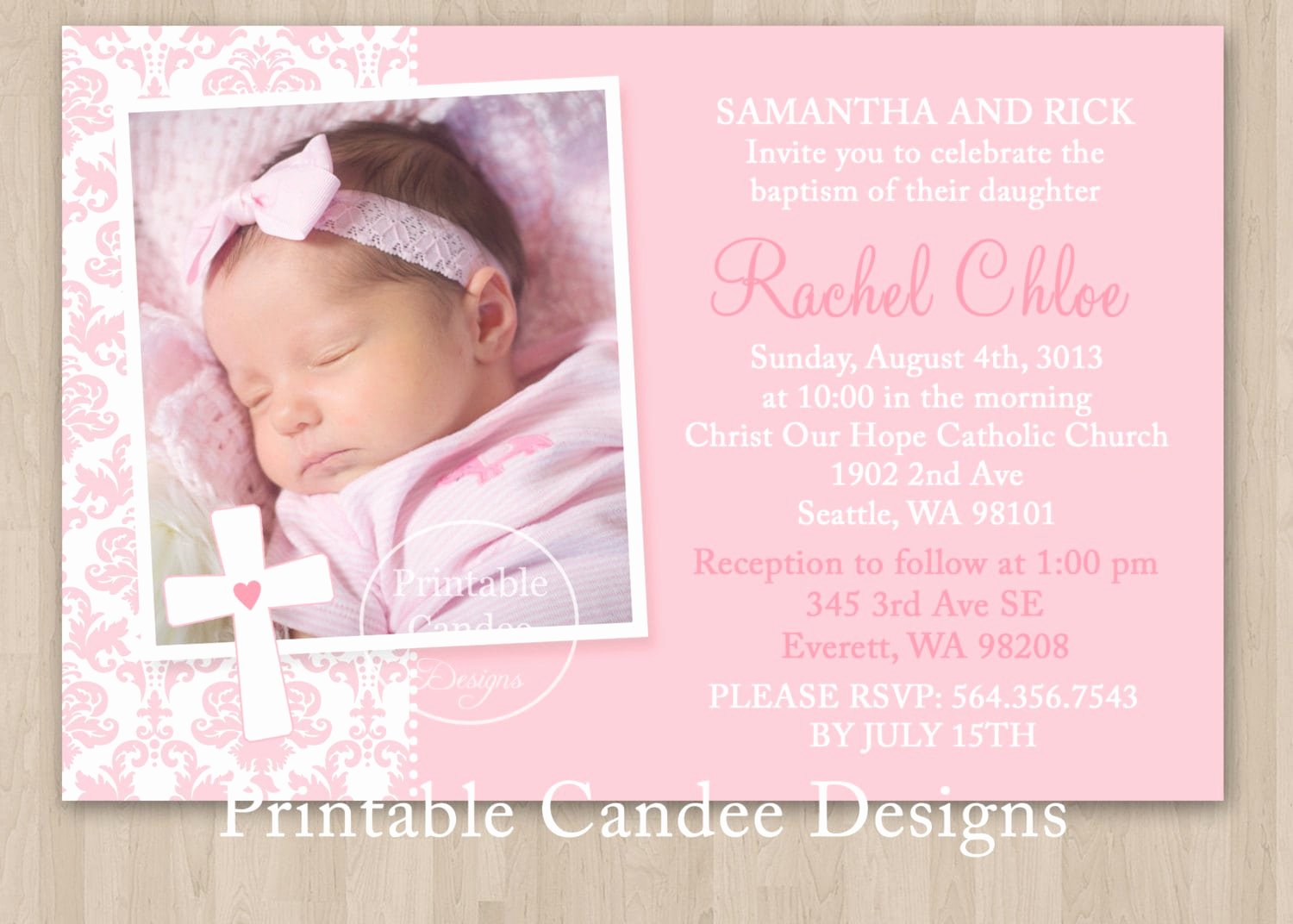 Baptism Invitation Template Free Download New Free Christening Invitation