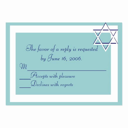 Bar Mitzvah Invitation Template Fresh Bar Bat Mitzvah Invitations Response Card Business