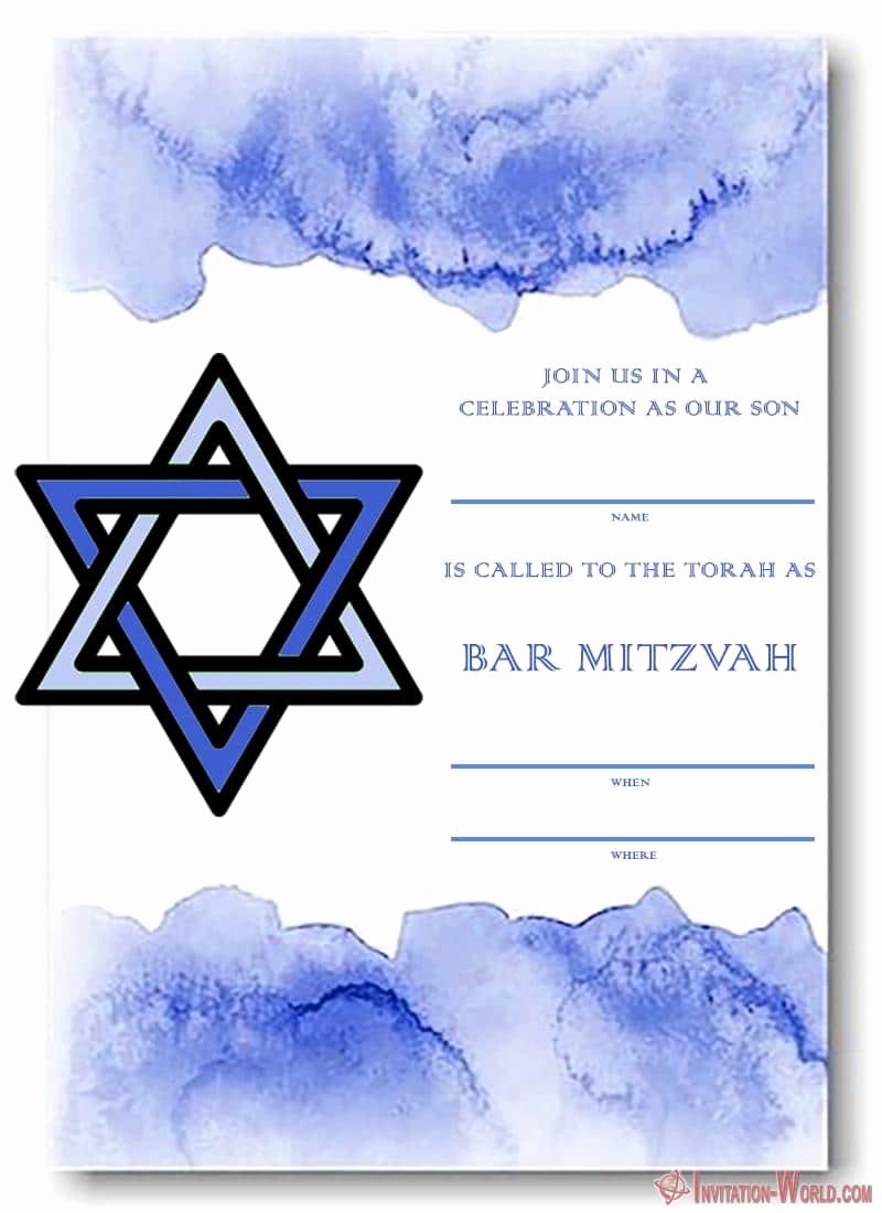 Bar Mitzvah Invitation Template Fresh Bar Mitzvah Invitation Templates Easy to Customize