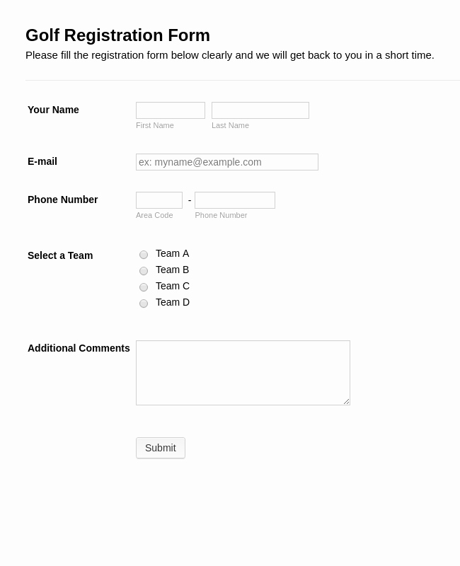 Baseball Registration form Template Awesome Sports forms form Templates