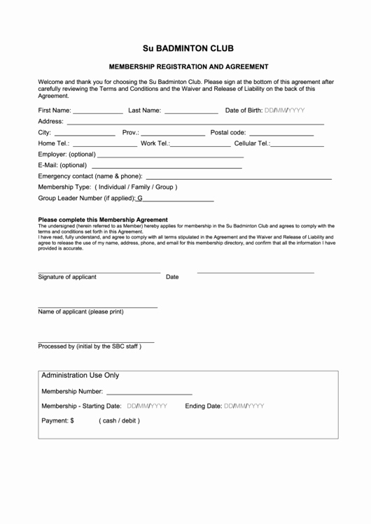 Baseball Registration form Template Inspirational 60 Sports Registration form Templates Free to In Pdf