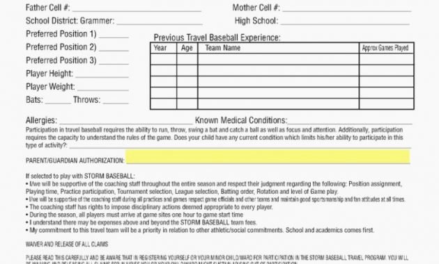Baseball Registration form Template Luxury 15 Shocking Facts About