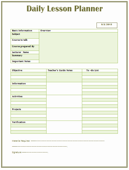 Basic Lesson Plan Template Word Elegant Pin by Lobna Bayoumy On Creating A Lesson Plan