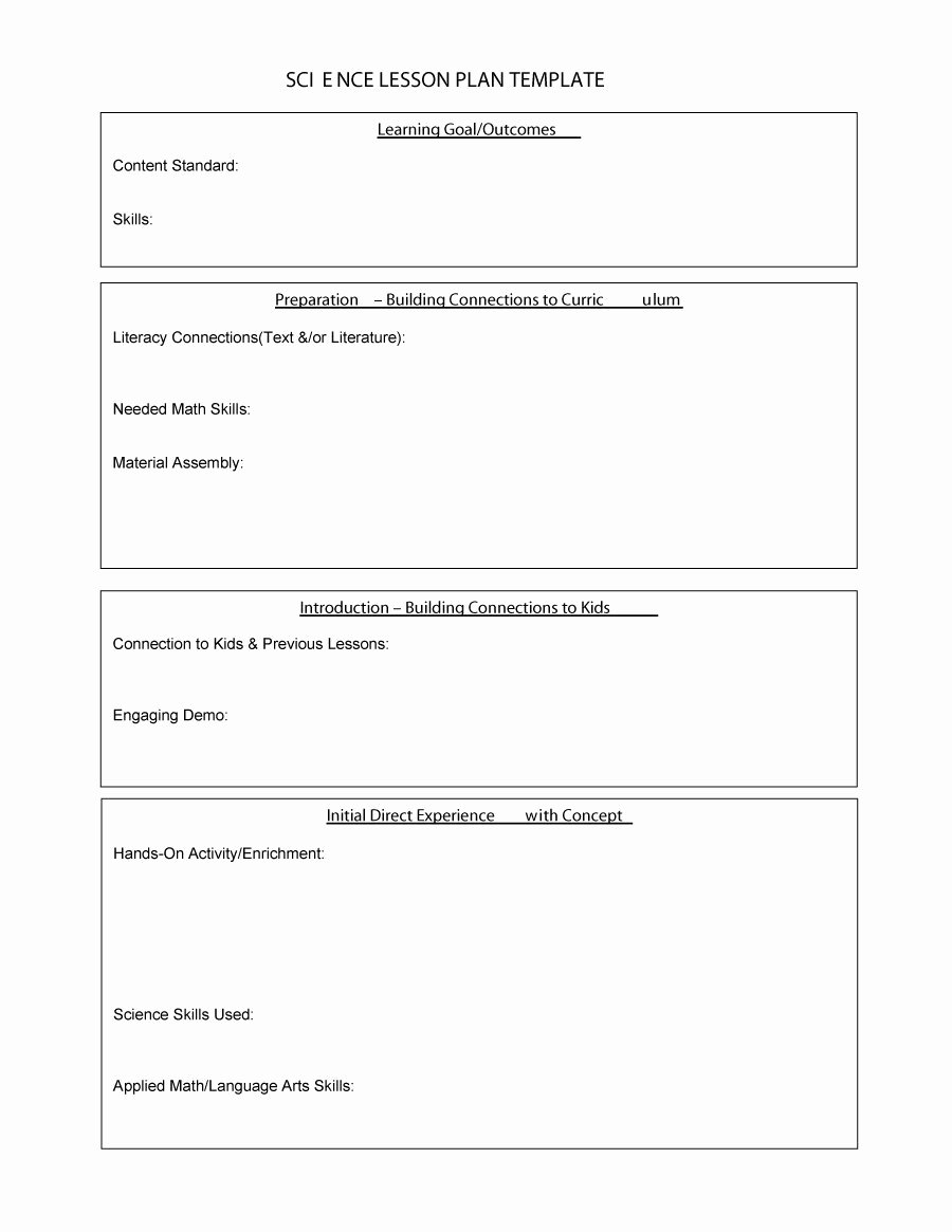 Basic Lesson Plan Template Word Fresh 44 Free Lesson Plan Templates [ Mon Core Preschool Weekly]