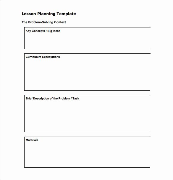 28 basic lesson plan template word