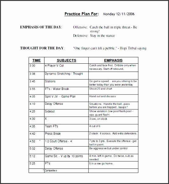 Basketball Practice Plan Template Excel Elegant 10 assignment Planer Template In Excel format
