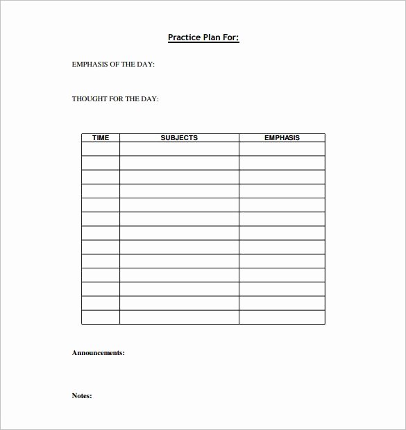 Basketball Practice Plan Template Excel Inspirational Basketball Practice Plan Template 3 Free Word Pdf