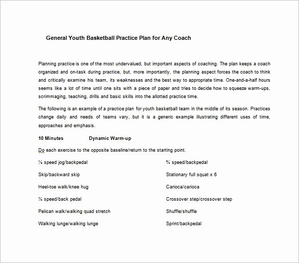 Basketball Practice Plan Template Word Awesome Basketball Practice Plan Template 3 Free Word Pdf