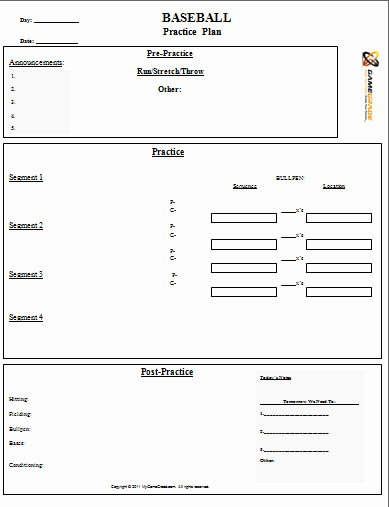 Basketball Practice Schedule Template Awesome 28 Of softball Practice Plan Template Printable