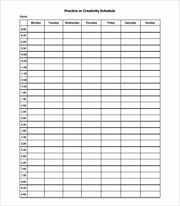 Basketball Practice Schedule Template Best Of 15 Practice Schedule Templates Word Excel Pdf