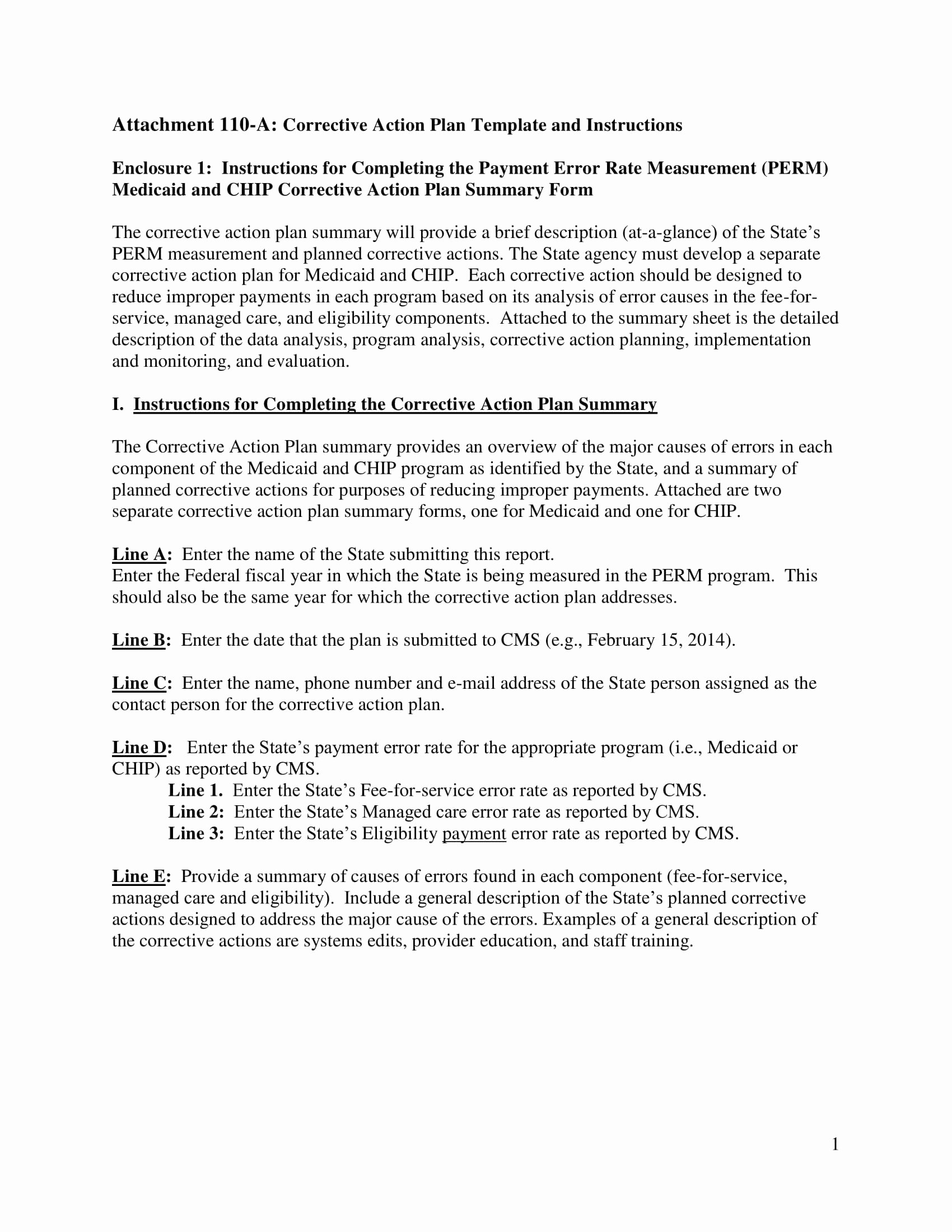 Behavior Action Plan Template Fresh 11 Corrective Action Plan Template Examples Pdf Word