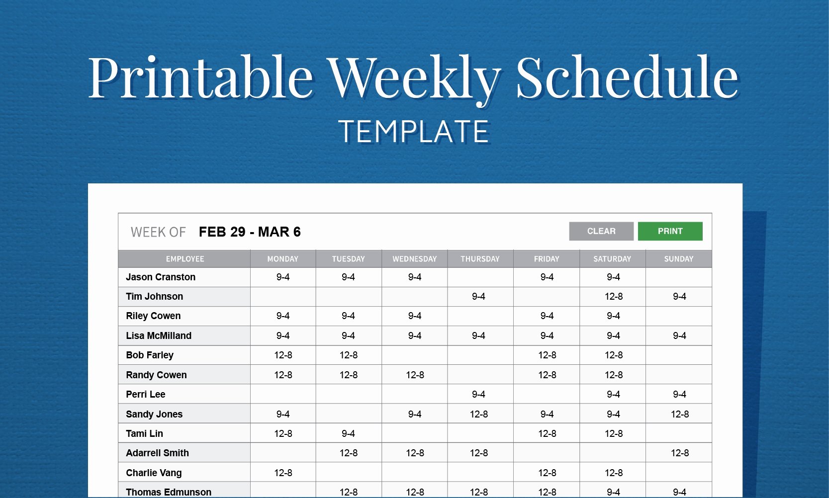 Bi Weekly Work Schedule Template Elegant Take Printable Blank Bi Weekly Employee Schedule ⋆ the