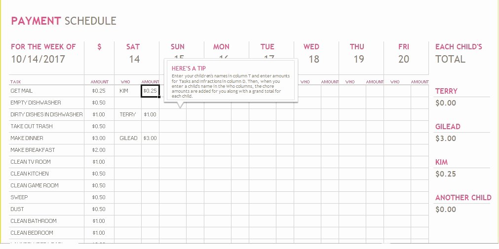 Bill Payment Schedule Template Excel Fresh 5 Bill Payment Schedule Template Pdf &amp; Word Excel Tmp