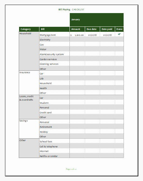 Bill Payment Schedule Template Excel Fresh Microsoft Excel Worksheet and Spreadsheet Templates