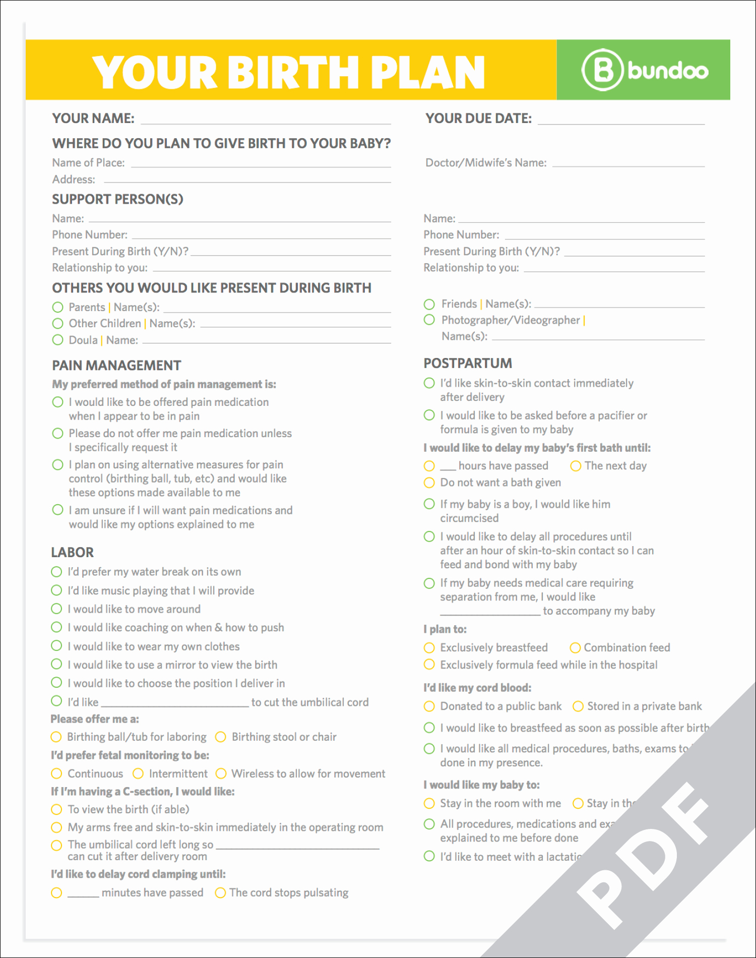 Birth Plan Template Word Doc New Here S A Printable Birth Plan that Your Doctor Will Be