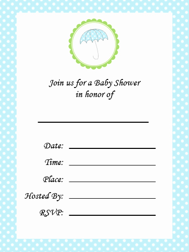 Blank Baby Shower Invitation Template Awesome Blank Baby Shower Invitations