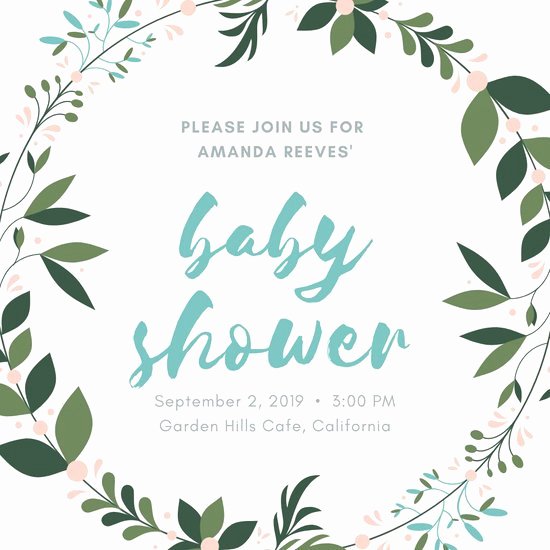 Blank Baby Shower Invitation Template Fresh Customize 660 Baby Shower Invitation Templates Online Canva