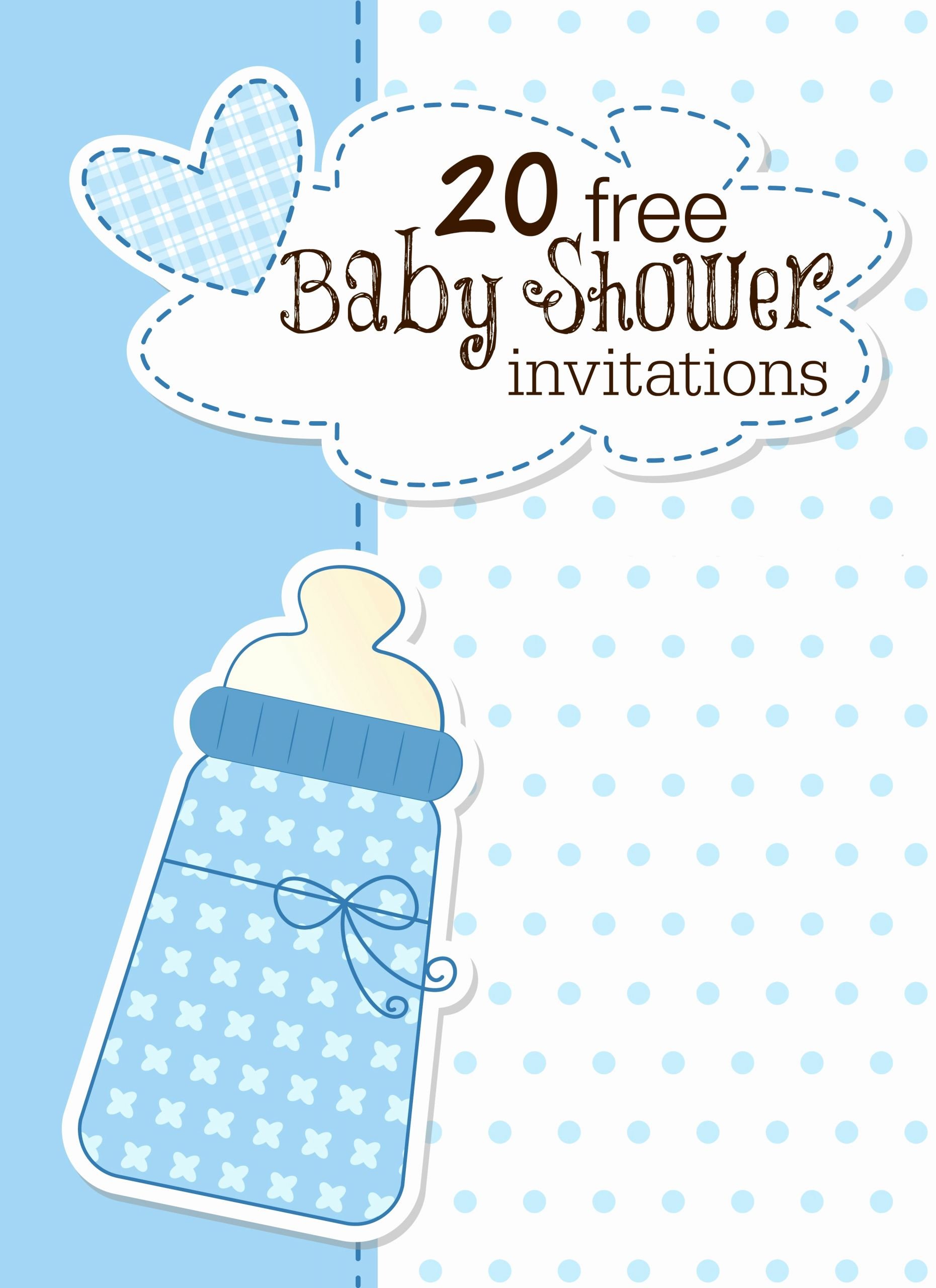 Blank Baby Shower Invitation Template New Printable Baby Shower Invitations