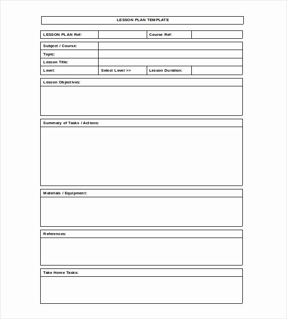 Blank Lesson Plan Template Free Beautiful Blank Lesson Plan Template – 15 Free Pdf Excel Word