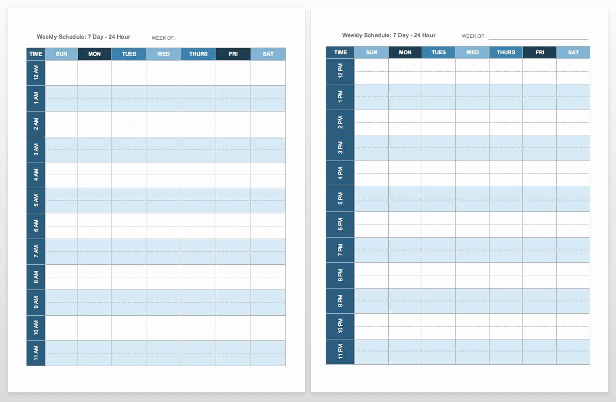 20 free calendar templates work personal planning