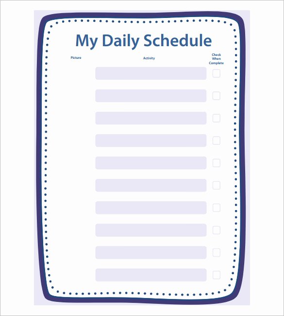 Blank School Schedule Template Beautiful School Schedule Template 19 Free Word Excel Pdf