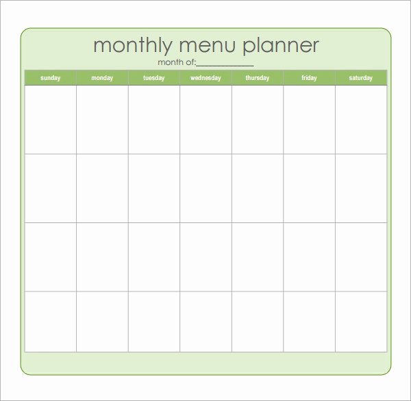 Bodybuilding Meal Planner Template Beautiful Free 17 Meal Planning Templates In Pdf Excel