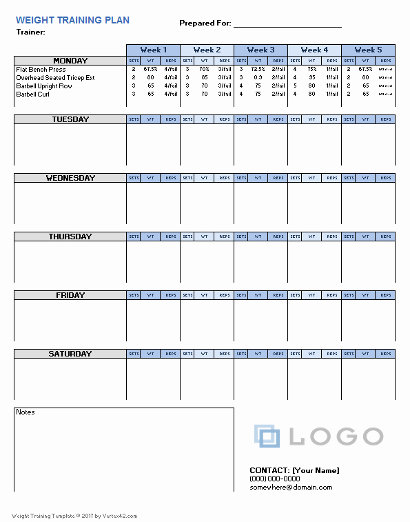 Bodybuilding Meal Planner Template Best Of Mens Workout Schedule Template