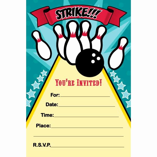 Bowling Invitations Free Template Awesome 7 Best Bowling 12 Images On Pinterest