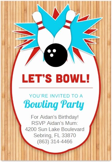 Bowling Invitations Free Template Beautiful 7 Free Sample Bowling Game Invitation Templates