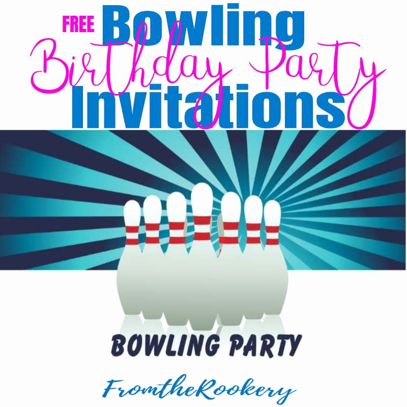 Bowling Invitations Free Template Fresh Bowling Birthday Party Invitations