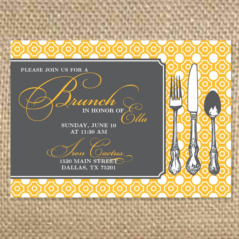 Brunch Invitation Template Free Awesome Pretty Bridal Brunch Invitation by Uluckygirl On Etsy