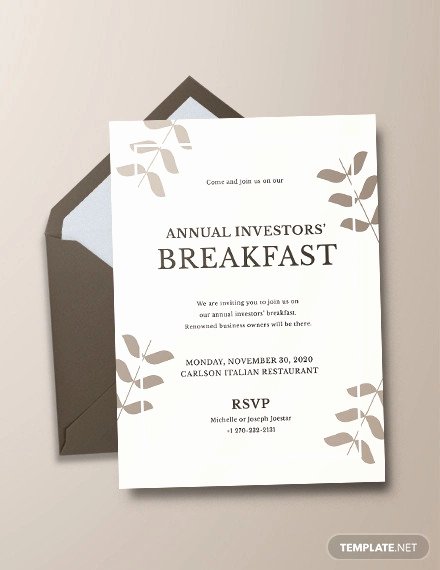 Brunch Invitation Template Free Fresh 18 Corporate Invitation Designs Psd Ai Eps