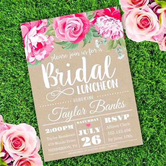 Brunch Invitation Template Free Inspirational Bridal Luncheon Invitation Template – Edit with Adobe