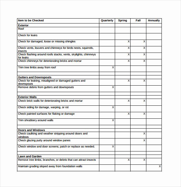 Building Maintenance Schedule Excel Template Luxury Building Maintenance Schedule Excel Template