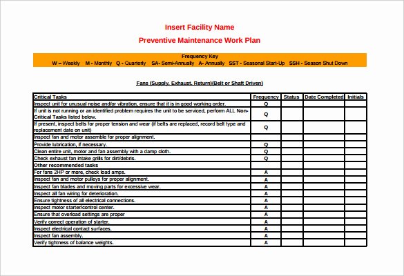 Building Maintenance Schedule Template Awesome Building Maintenance Schedule Excel Template