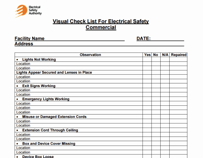 Building Maintenance Schedule Template Inspirational 4 Facility Maintenance Checklist Templates Excel Xlts