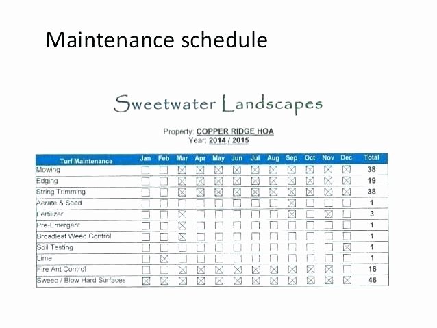 Building Maintenance Schedule Template Unique 5 Year Maintenance Plan Template