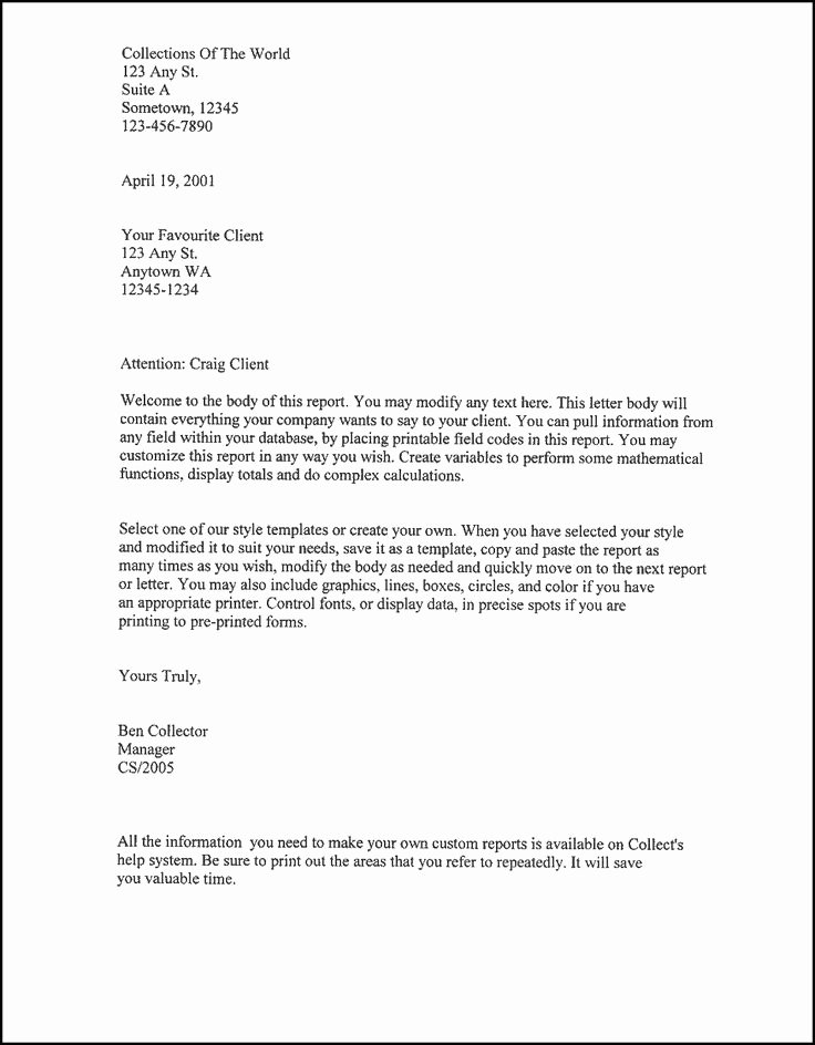 Business form Letter Template Fresh How to Create A Business Letter