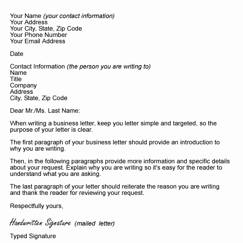 Business form Letter Template Inspirational Importance Knowing the Business Letter format